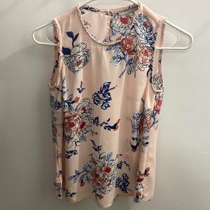 Daniel Rainn Pink Floral Sleeveless Top Petite XS